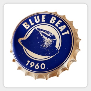 bluebeat and ska music bottle cap Sticker